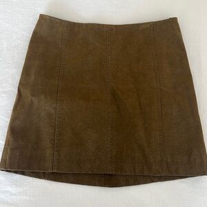 Free People Faux Suede skirt size 8